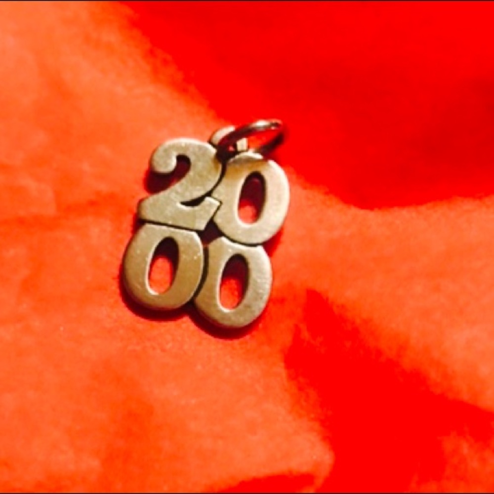 James Avery 2000 Charm ! Sterling Silver